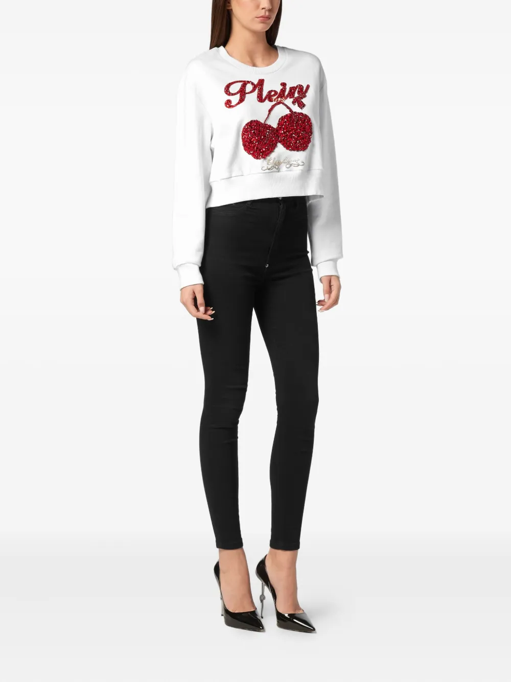 Philipp Plein Cherries logo lettering sweatshirt | Sweaters | Image 2