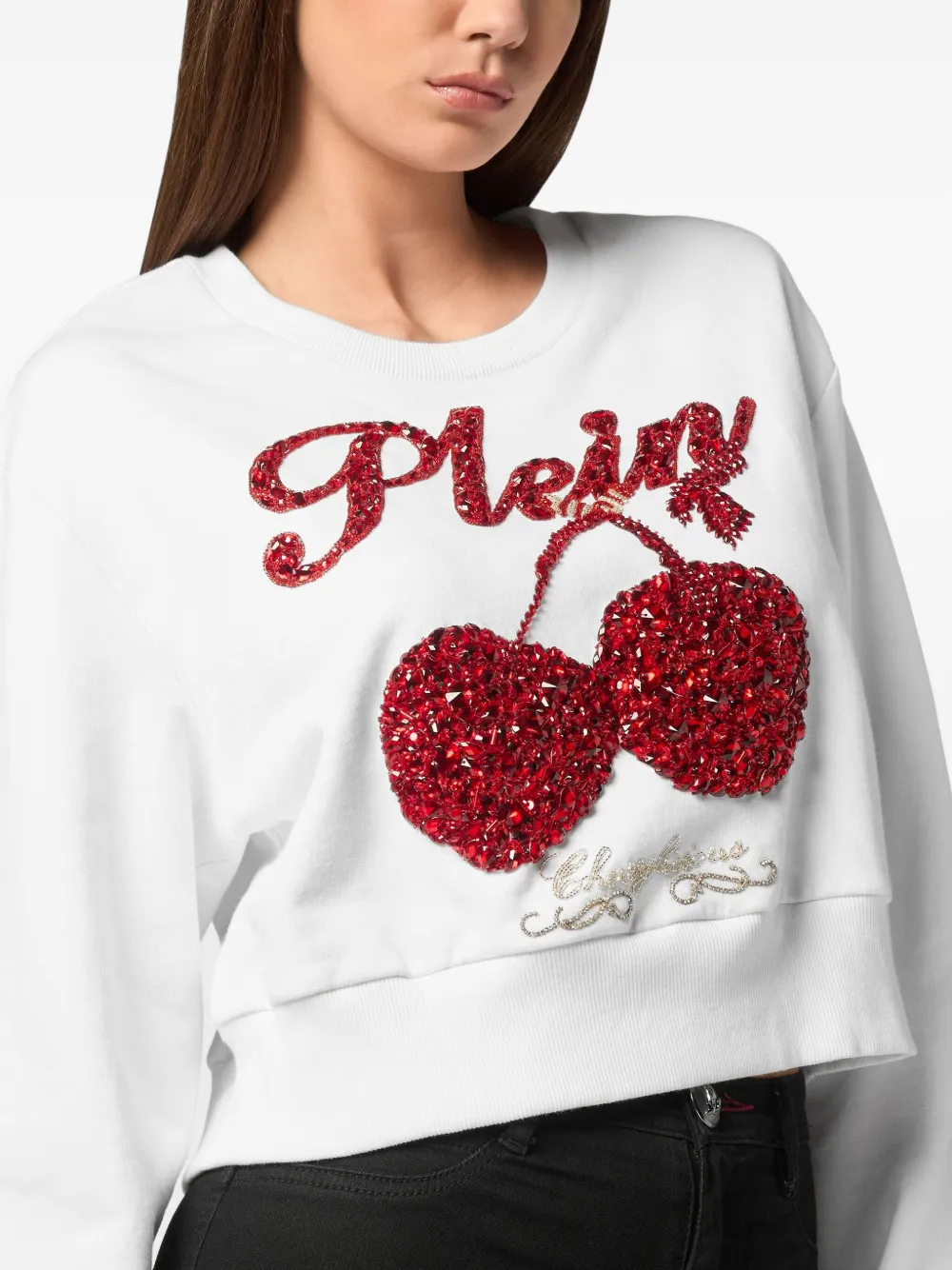 Philipp Plein Sweater met logo Wit