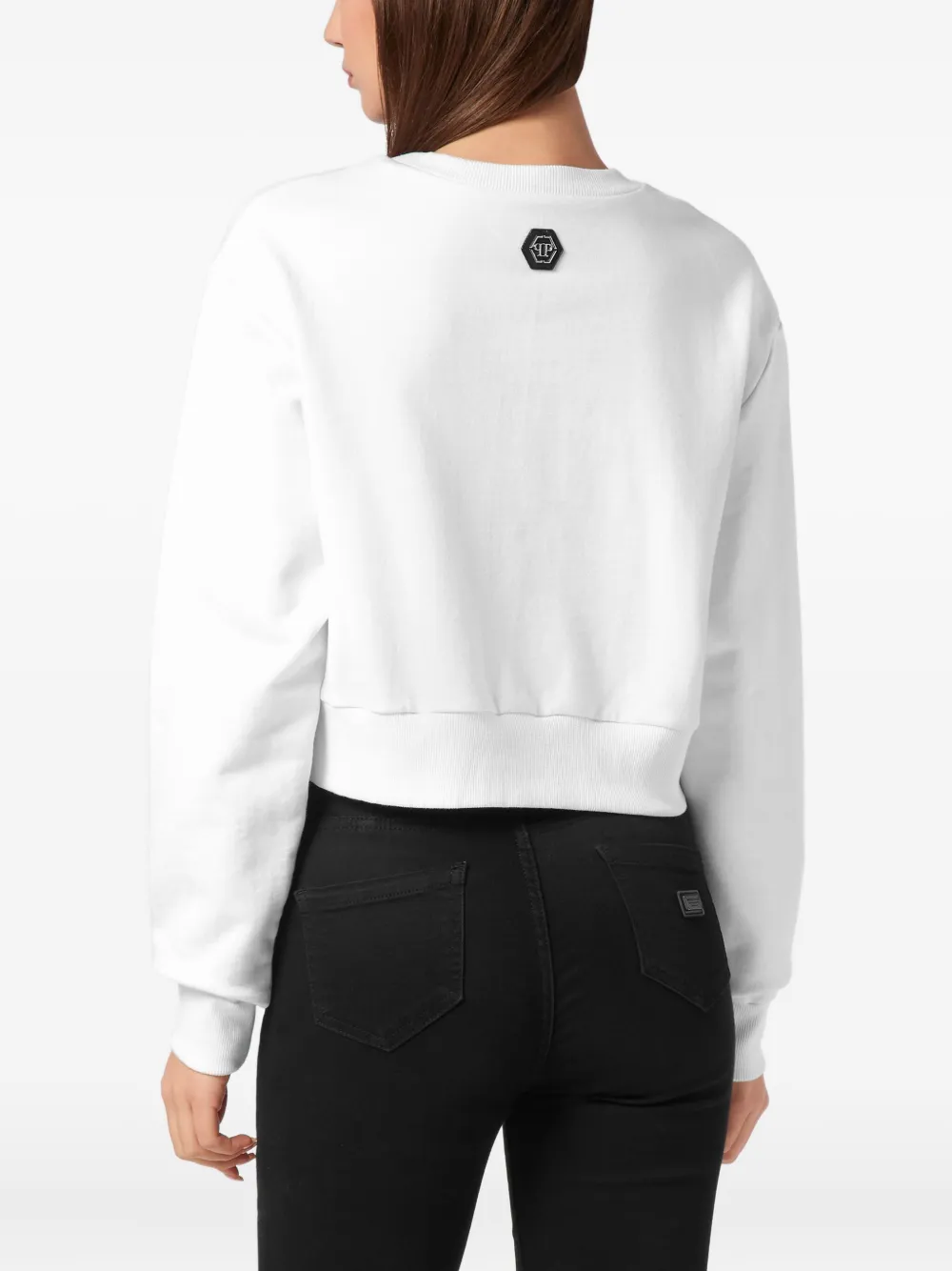 Philipp Plein Sweater met logo Wit