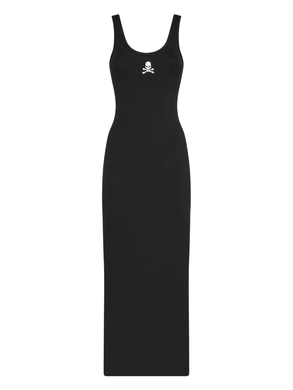 Philipp Plein Skull-embellished Midi Dress In Black