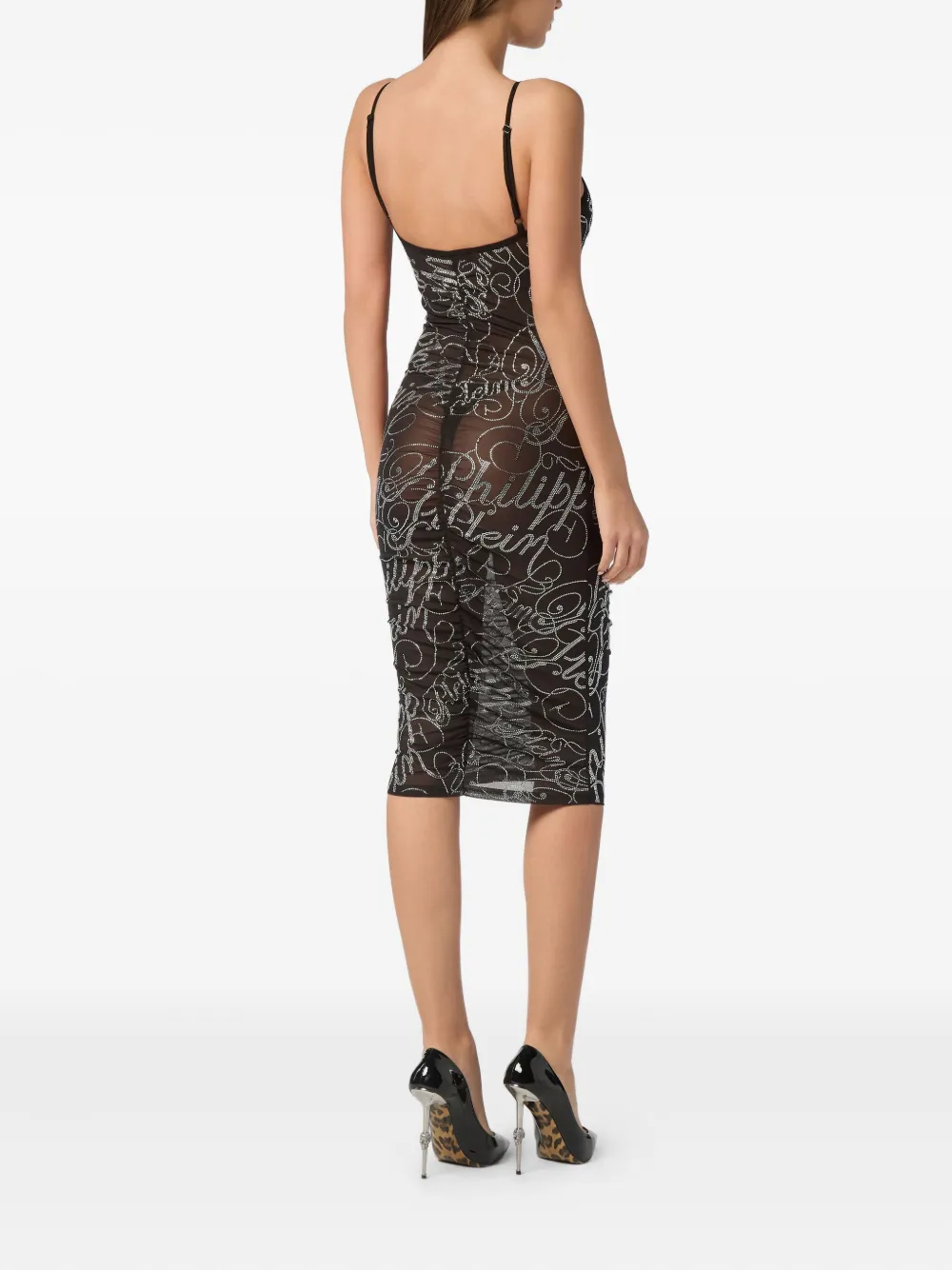 Philipp Plein Jurk met V-hals Zwart