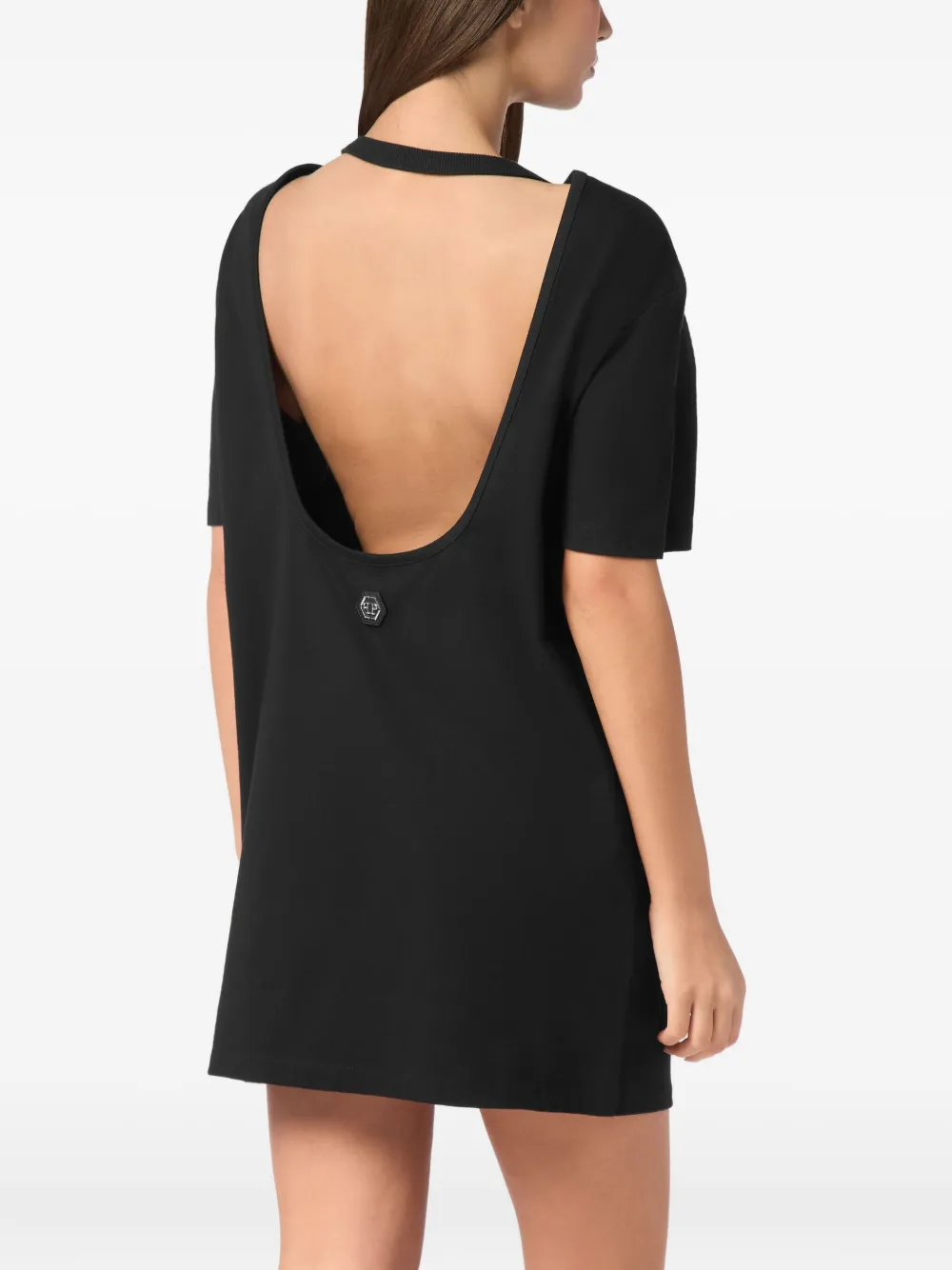 Philipp Plein Jurk verfraaid met stras Zwart