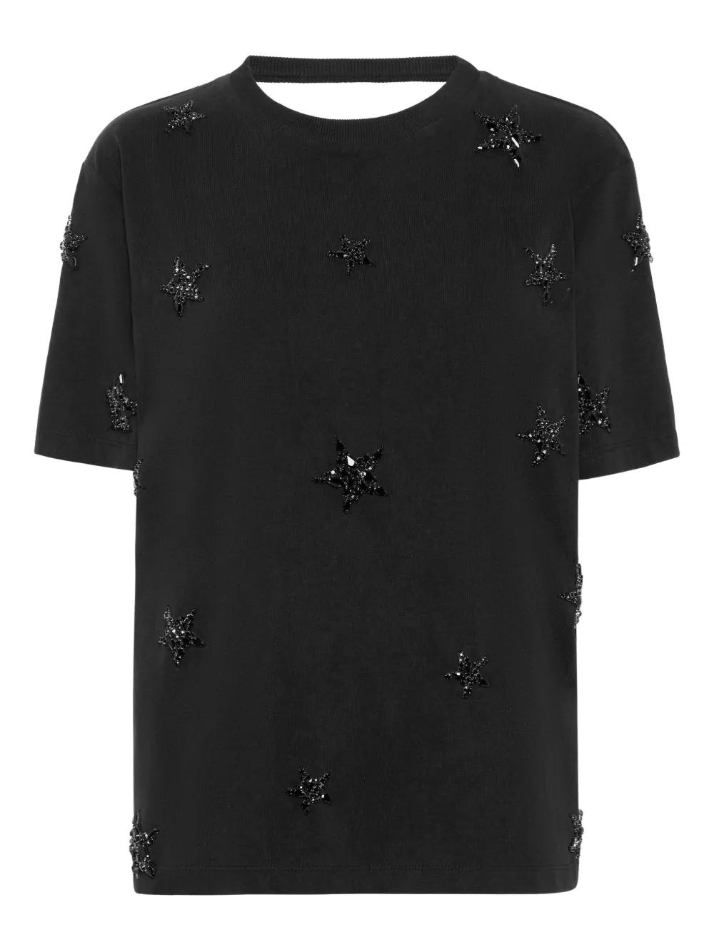 Philipp Plein star-embellished T-shirt Zwart