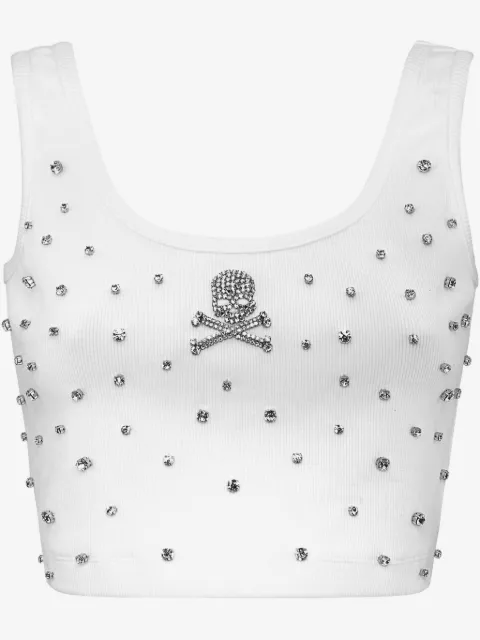 Philipp Plein topp med strass