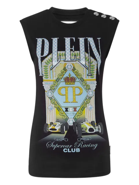Philipp Plein Supercar Racing Club tank top