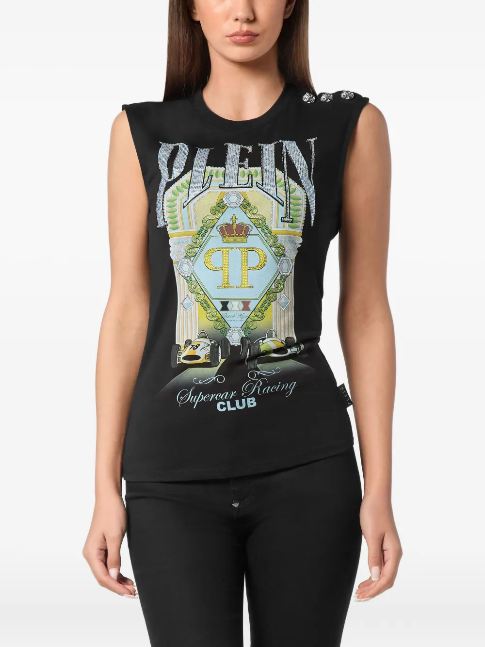 PHILIPP PLEIN SUPERCAR RACING CLUB TANK TOP