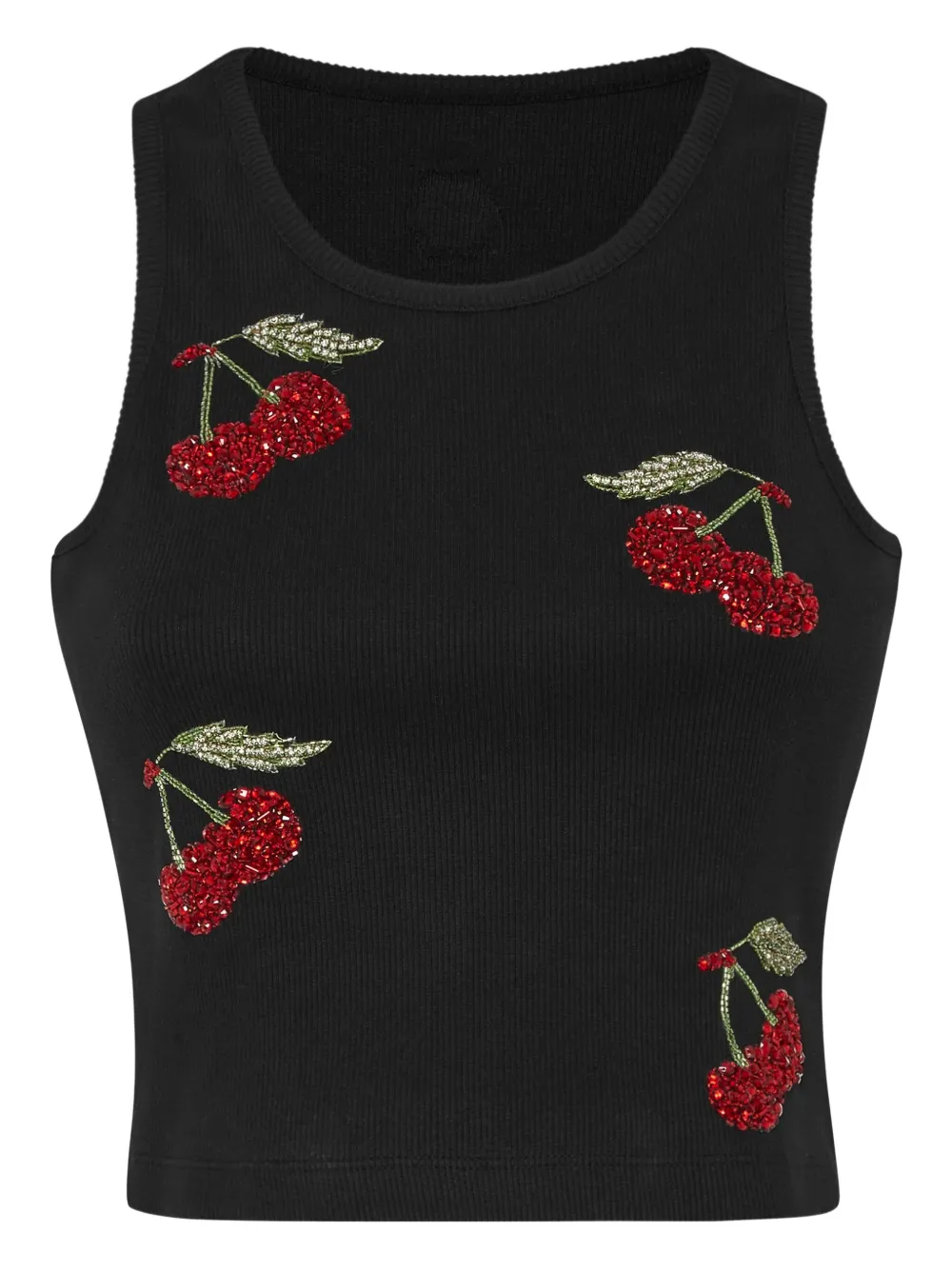 Philipp Plein crystal-embellished tank top Zwart