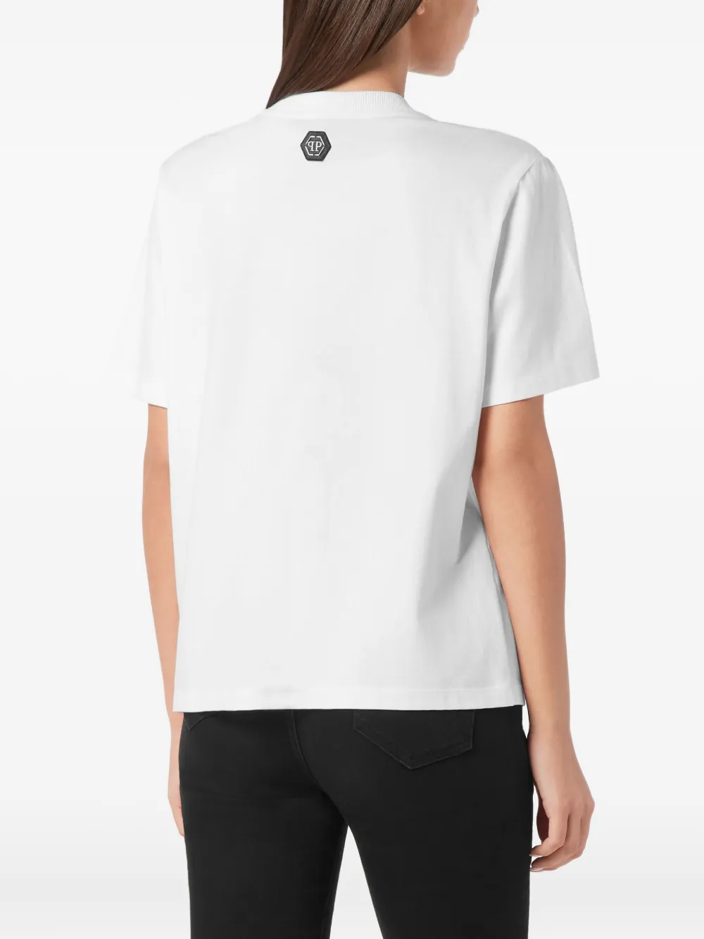 Philipp Plein crystal-embellished T-shirt Wit