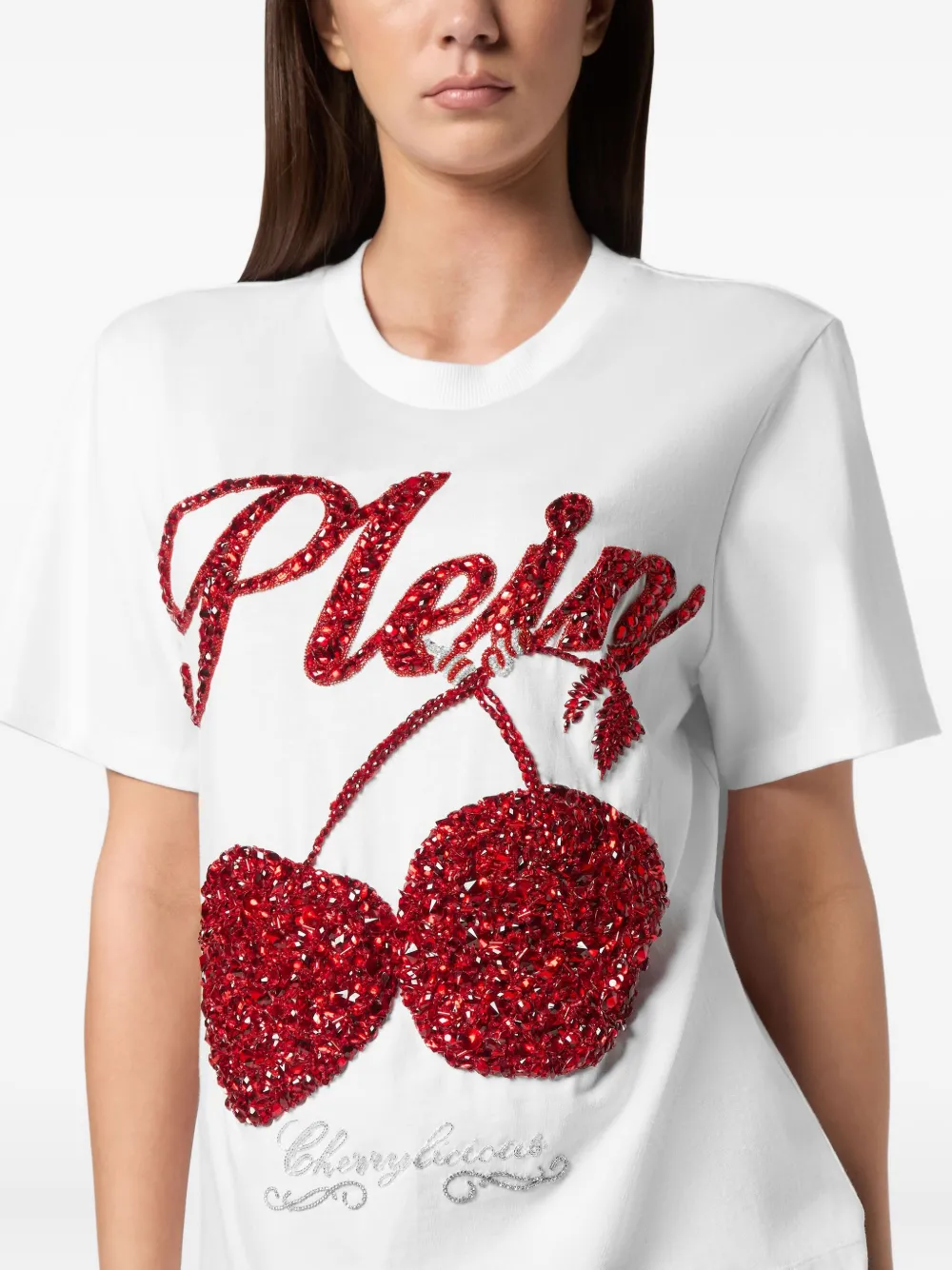 Philipp Plein crystal-embellished T-shirt Wit