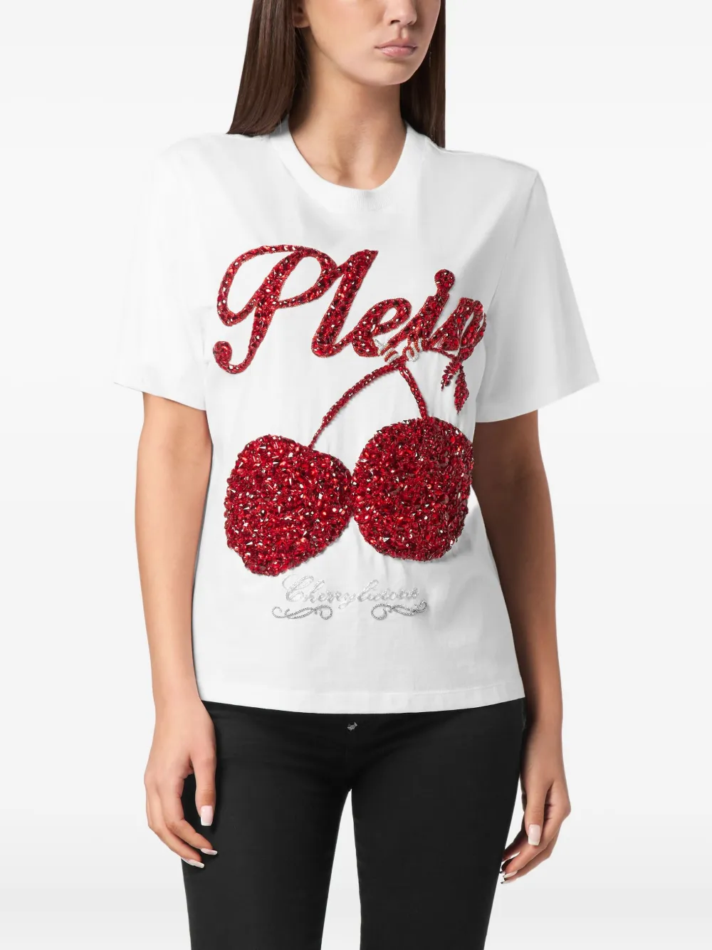 Philipp Plein crystal-embellished T-shirt Wit
