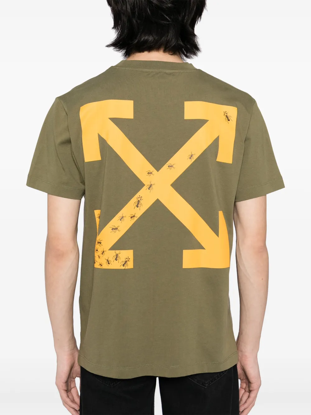 Off-White Ants Arrow T-shirt Groen