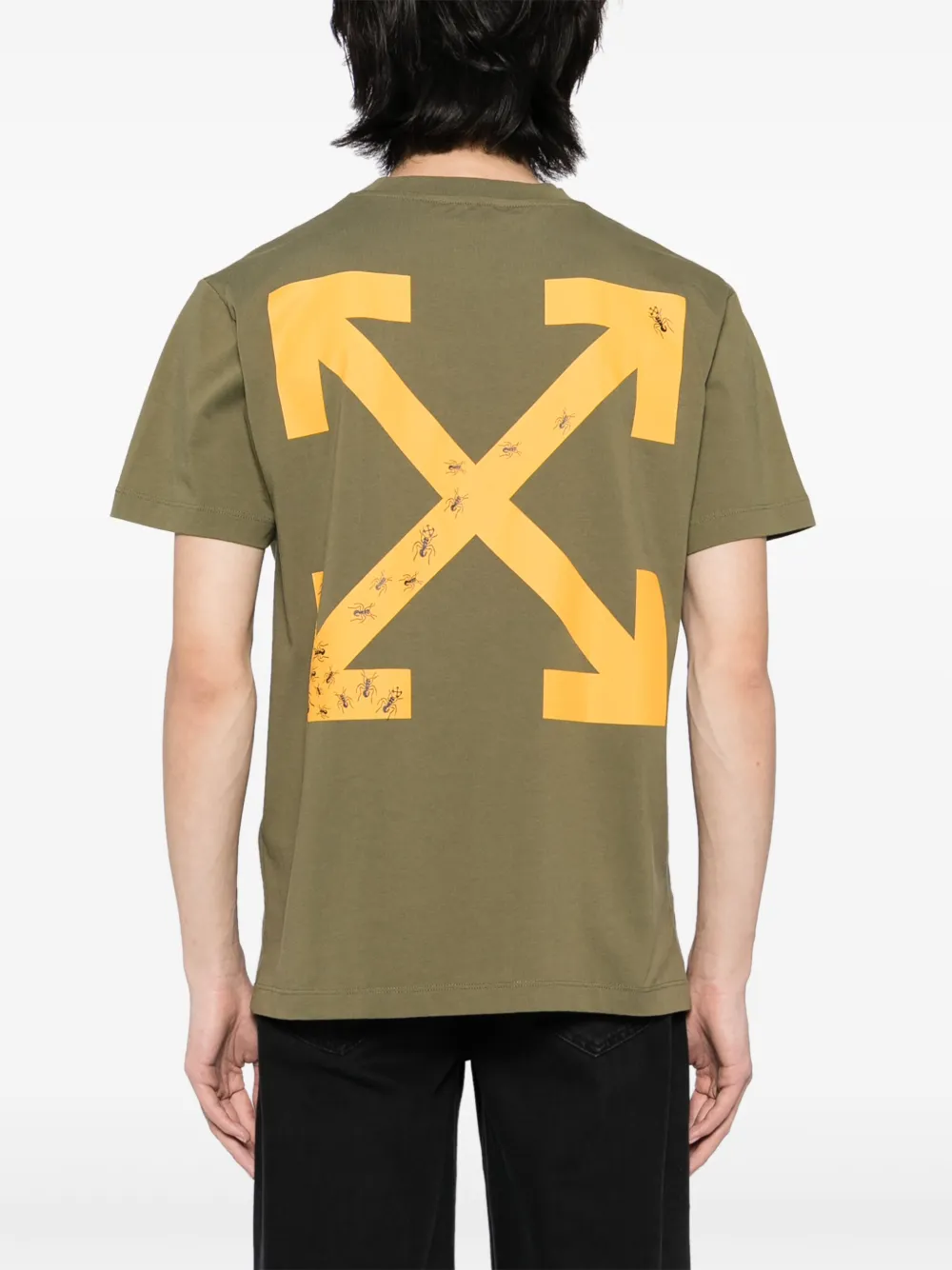 Off-White Ants Arrow T-shirt Groen