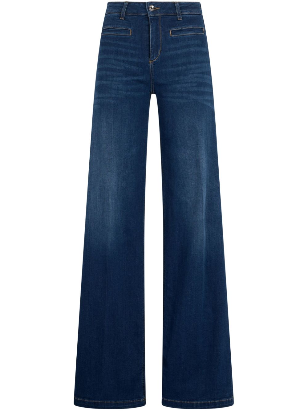 high-rise flared jeans