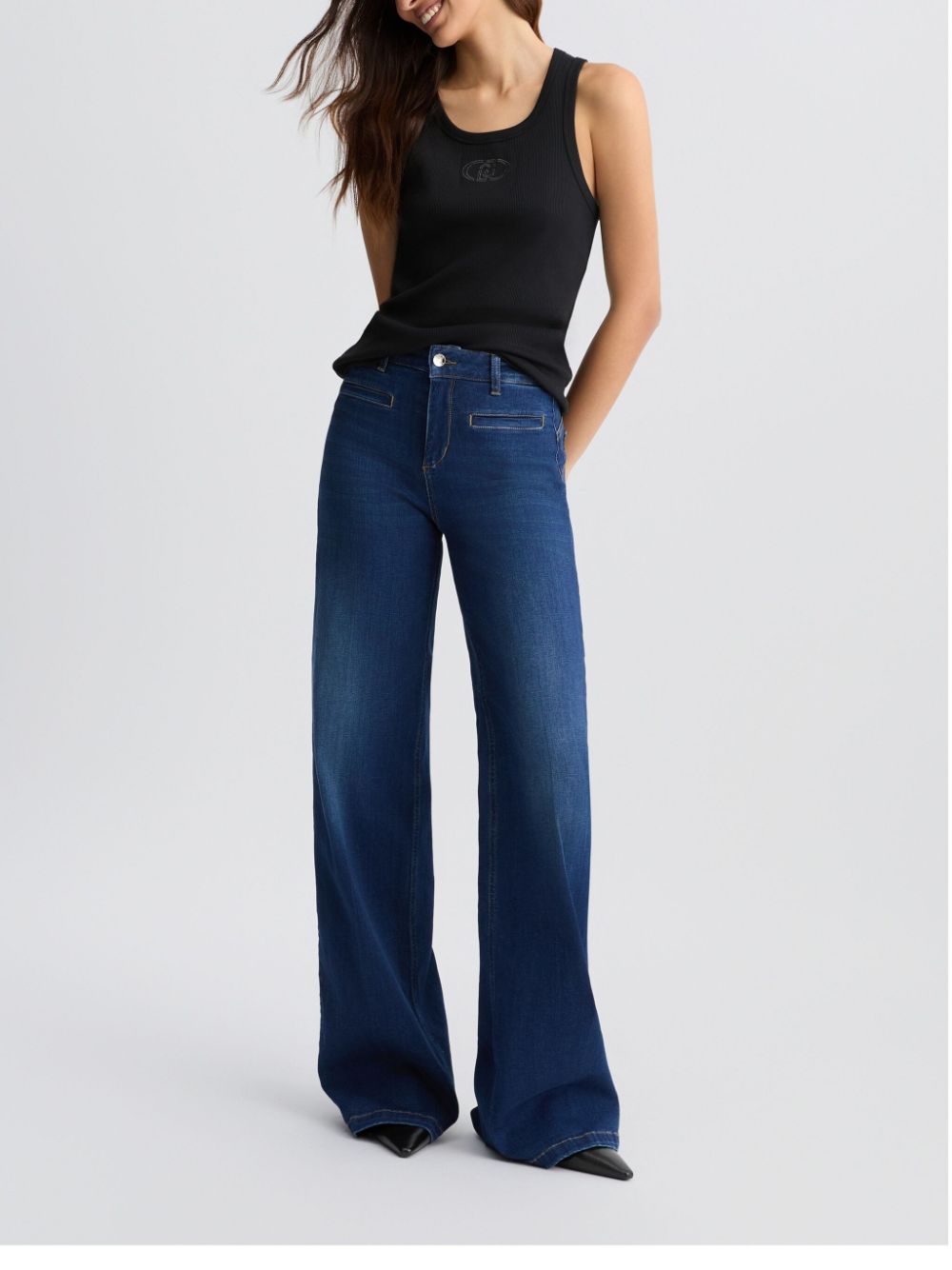 LIU JO High-rise flared jeans - Blauw