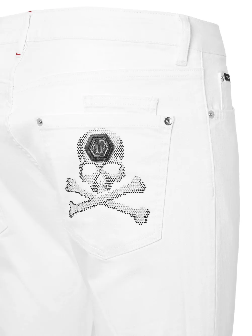 Philipp Plein Skulls jeans Wit