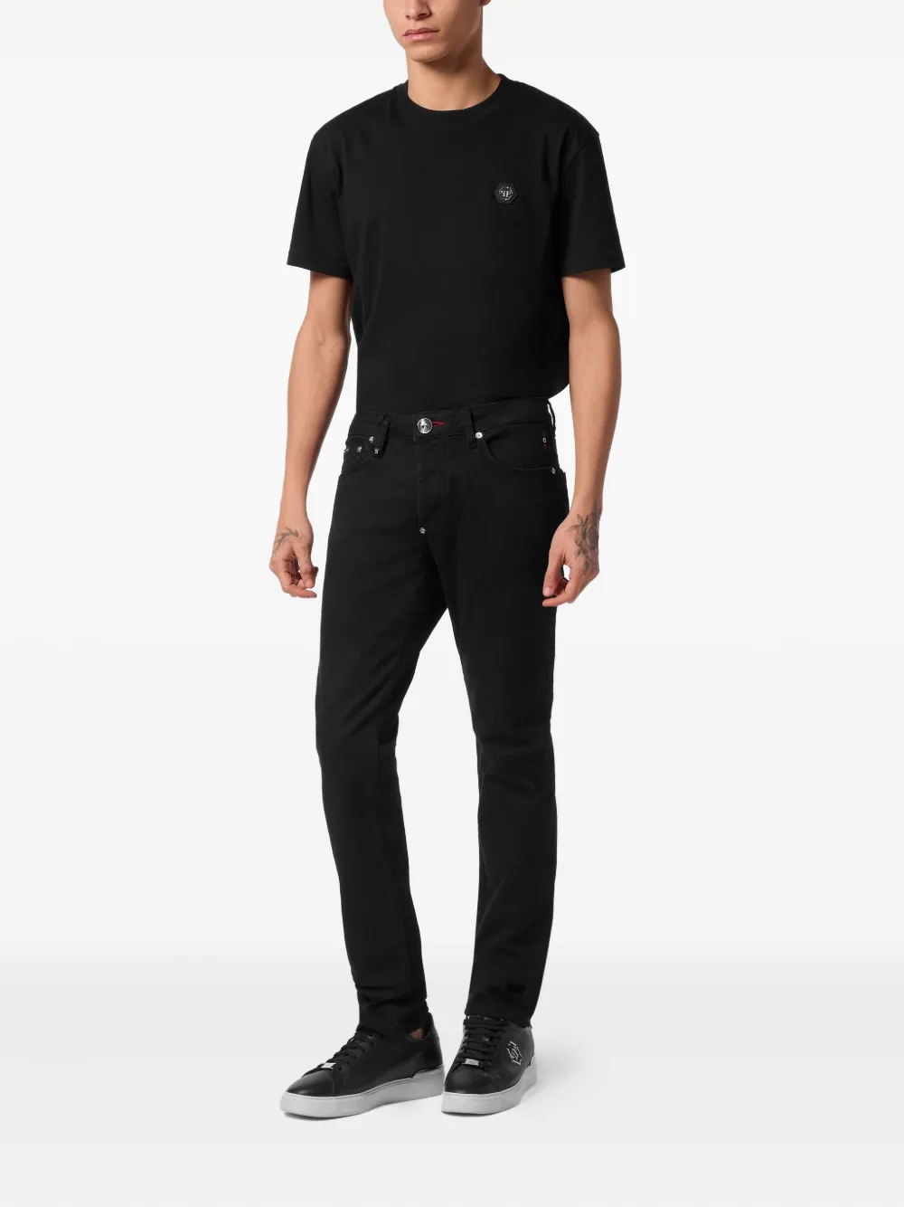 Philipp Plein Skulls jeans - Zwart