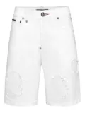 Philipp Plein Formentera Skulls shorts - White
