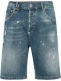 Philipp Plein Formentera Skulls denim shorts - Blue