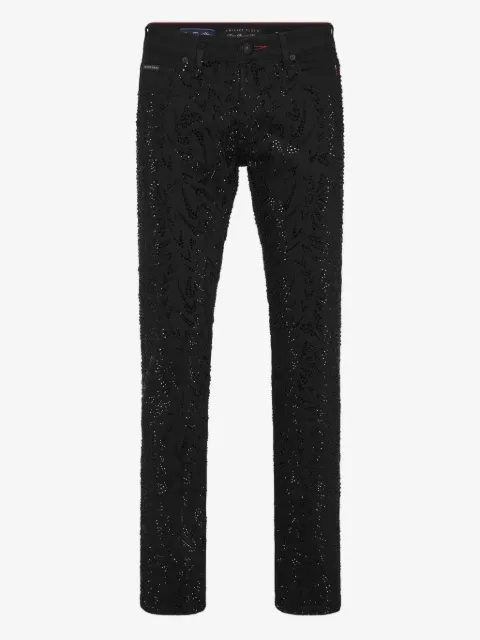Philipp Plein Super Straight Cut Sprint Spirits jeans