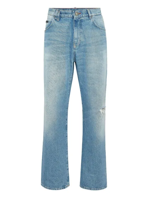 Philipp Plein logo-patch jeans 