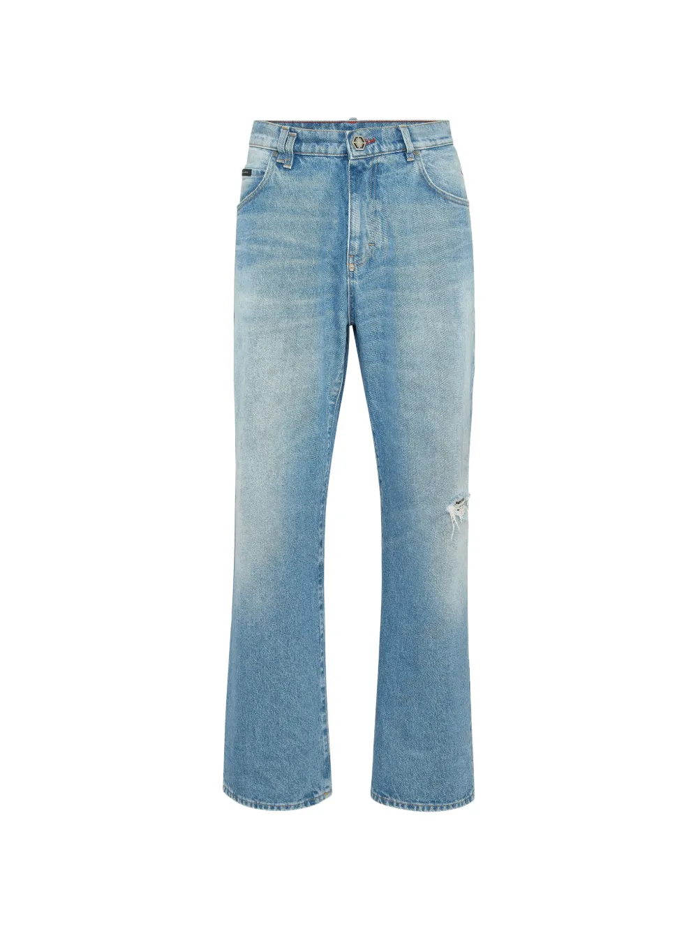 Philipp Plein Jeans con applicazione logo - Blu