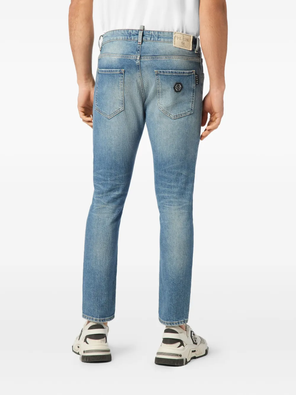 Philipp Plein Skinny jeans met 5 zakken Blauw
