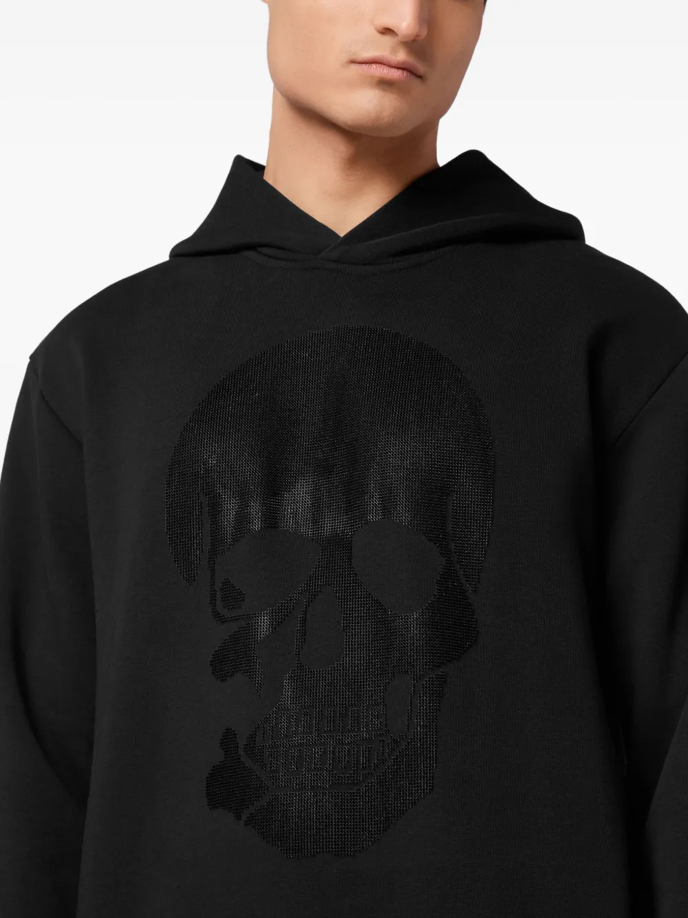 Philipp Plein Hoodie met doodskoppatroon Zwart