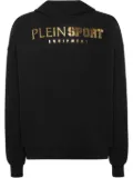 Plein Sport laminated-logo hoodie - Black