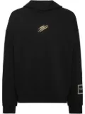 Plein Sport Label hoodie - Black