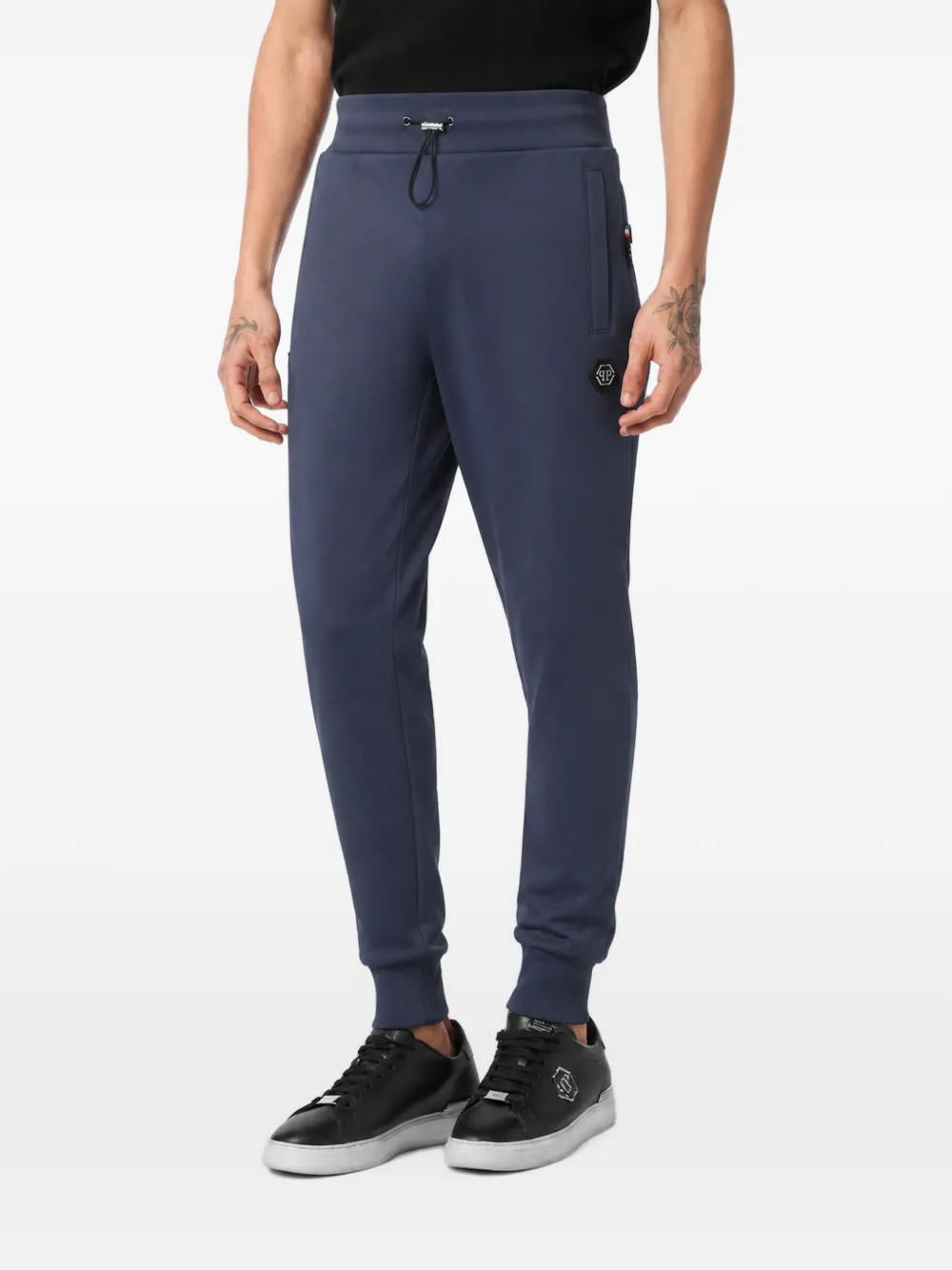 Philipp Plein Racing Club trainingsbroek met logo-plakkaat Blauw