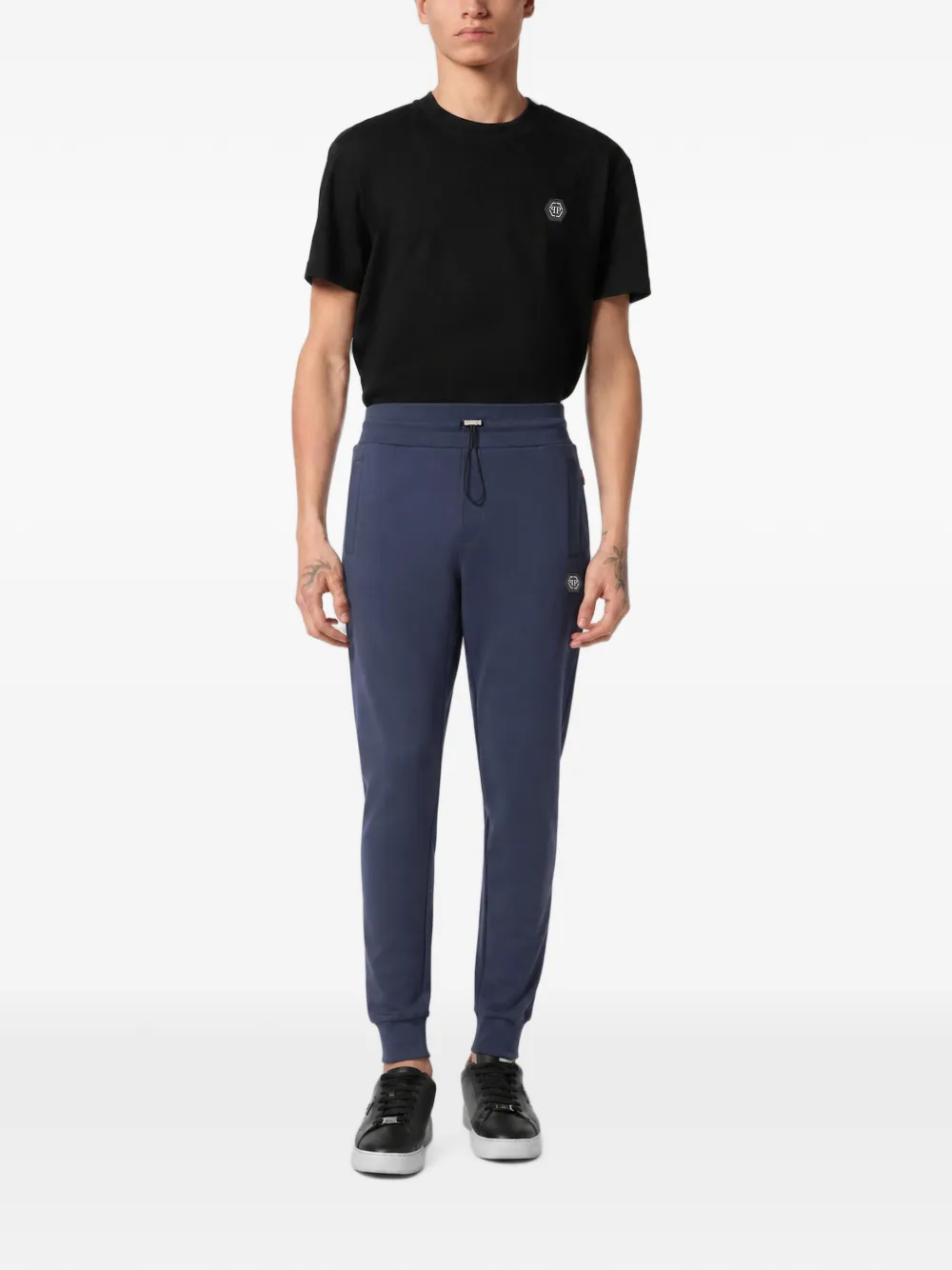 Philipp Plein Racing Club trainingsbroek met logo-plakkaat Blauw