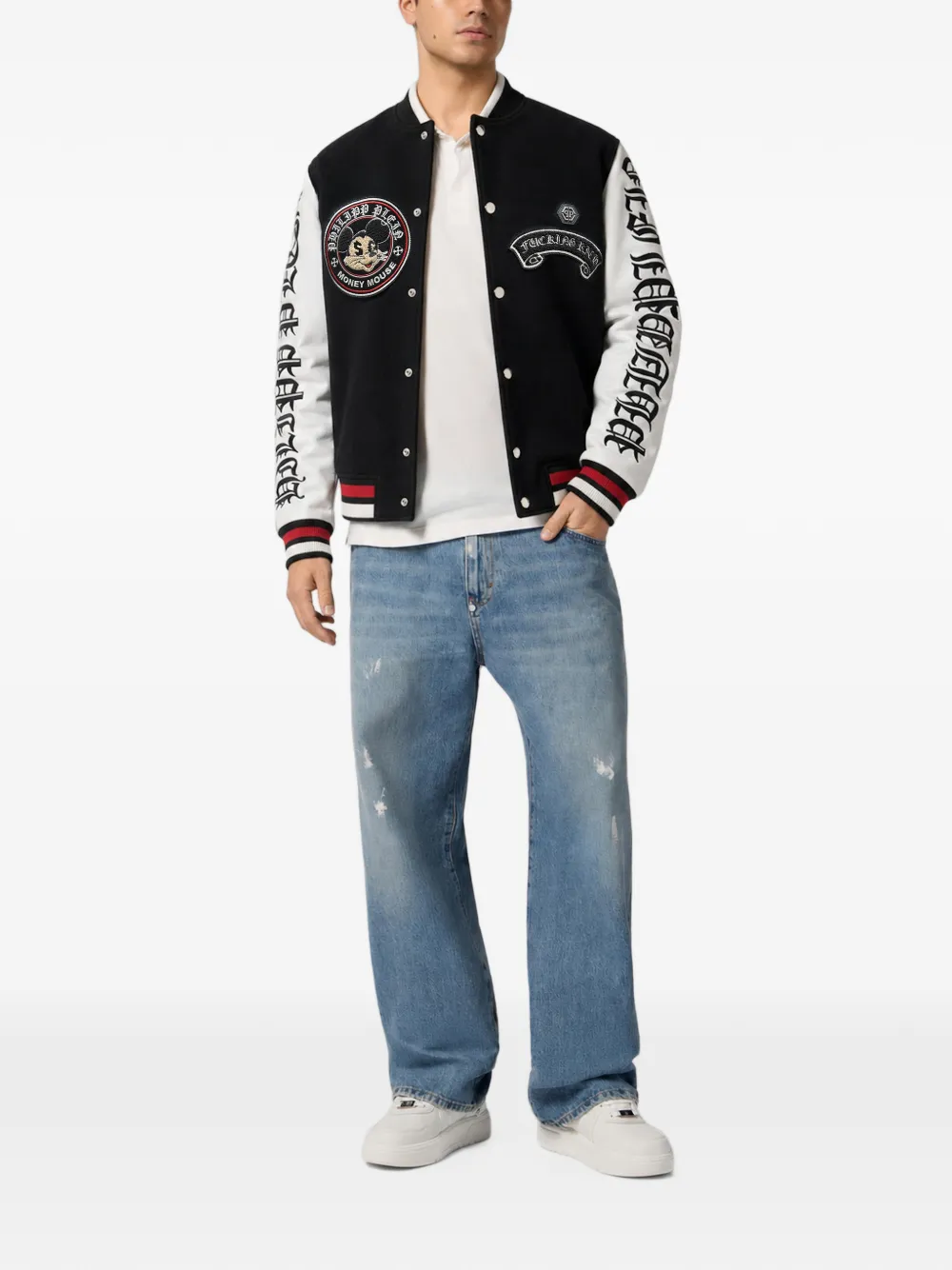 Philipp Plein Money Mouse College bomberjack Zwart