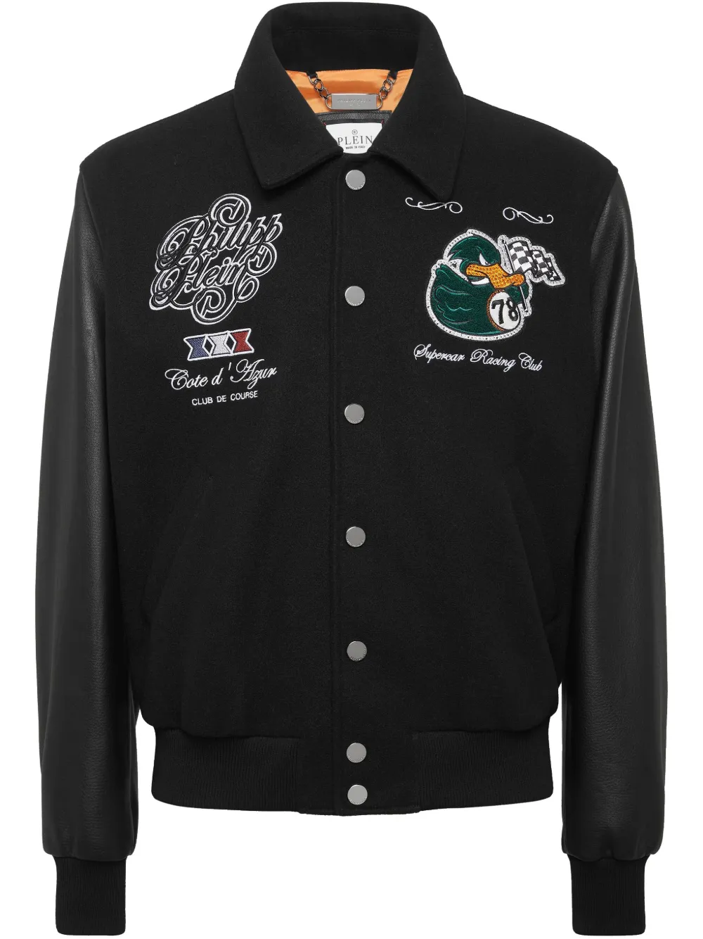 Philipp Plein Coster College PP Ducks bomberjack Zwart