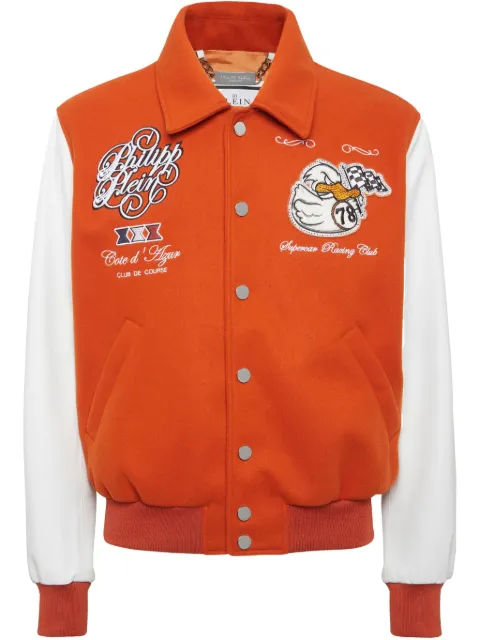 Philipp Plein Coster College PP Ducks bomber jacket