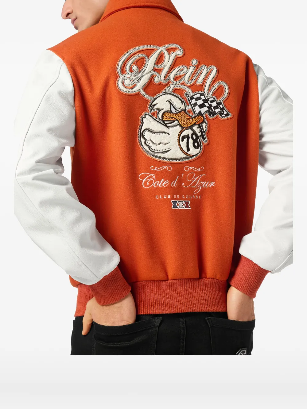 Philipp Plein Coster College PP Ducks bomberjack Oranje