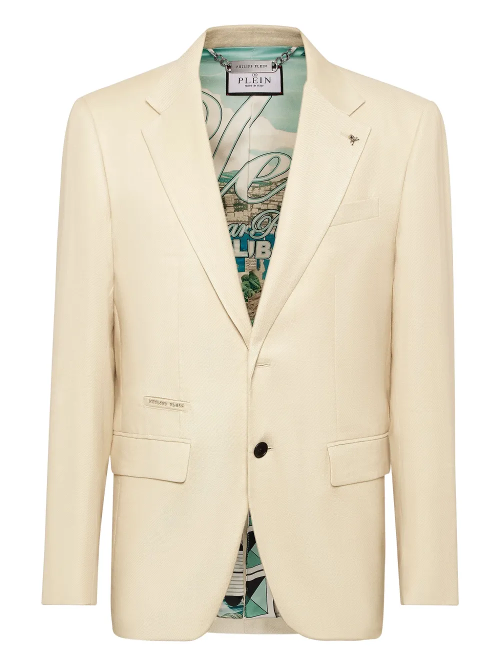 Philipp Plein single breasted blazer Wit