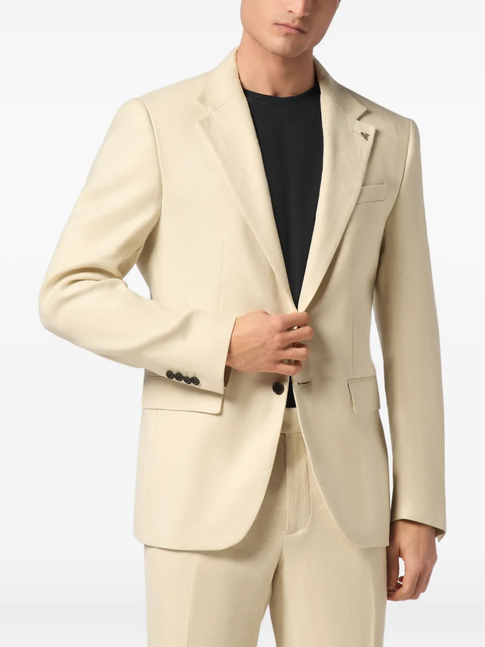 Philipp Plein Blazer met enkele rij knopen Wit
