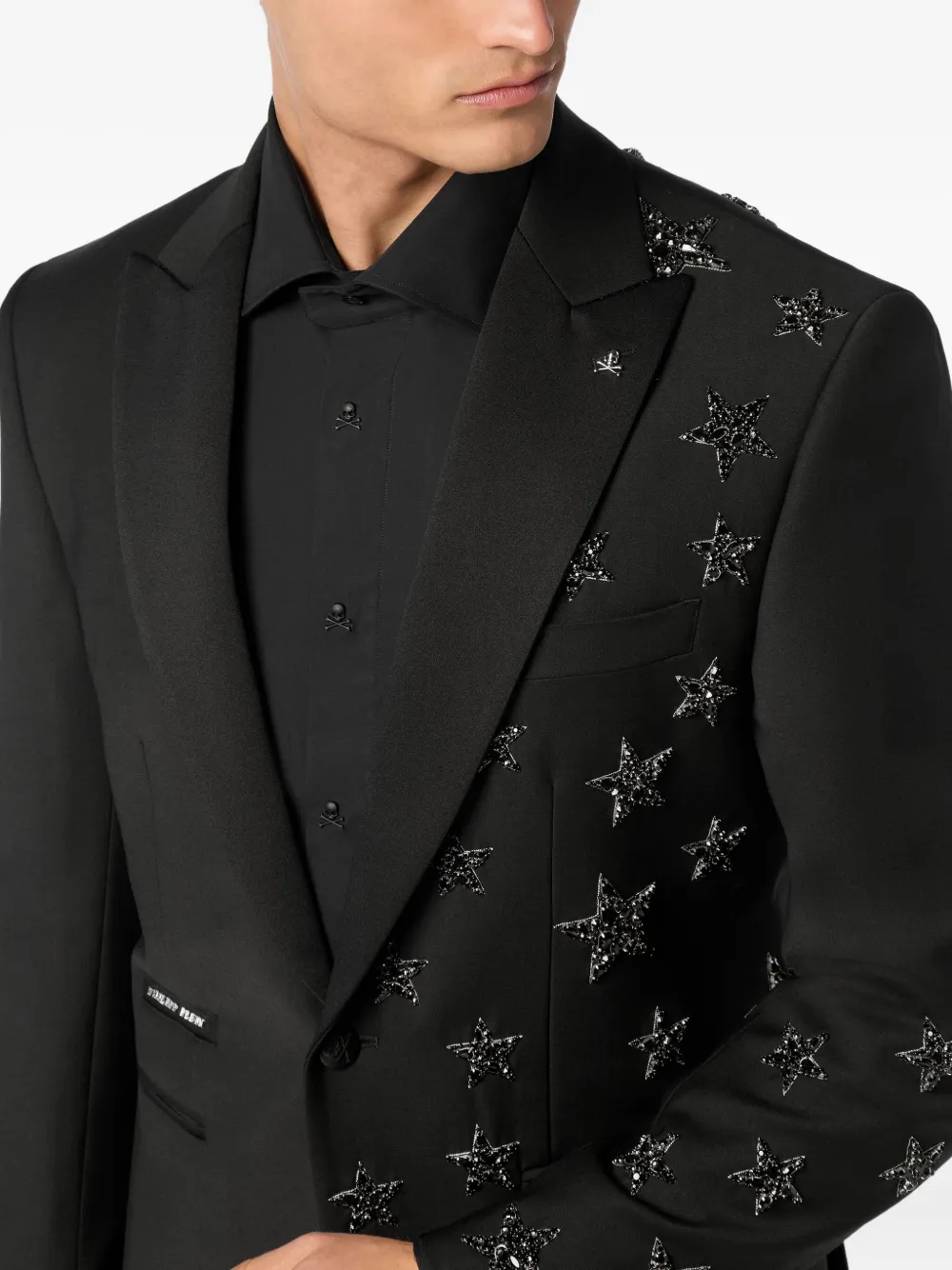 Philipp Plein Stars wollen blazer Zwart