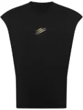 Plein Sport Label tank top - Black