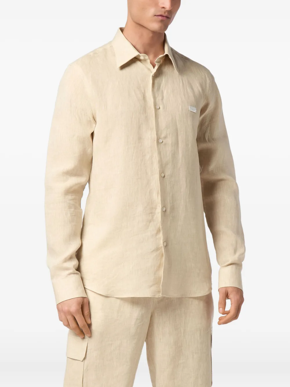 Philipp Plein Sugar Daddy overhemd Beige