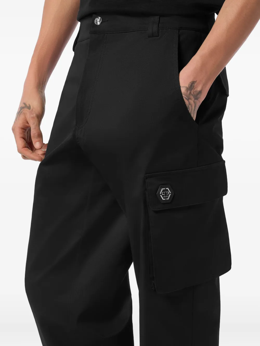 Philipp Plein Cargo broek Zwart