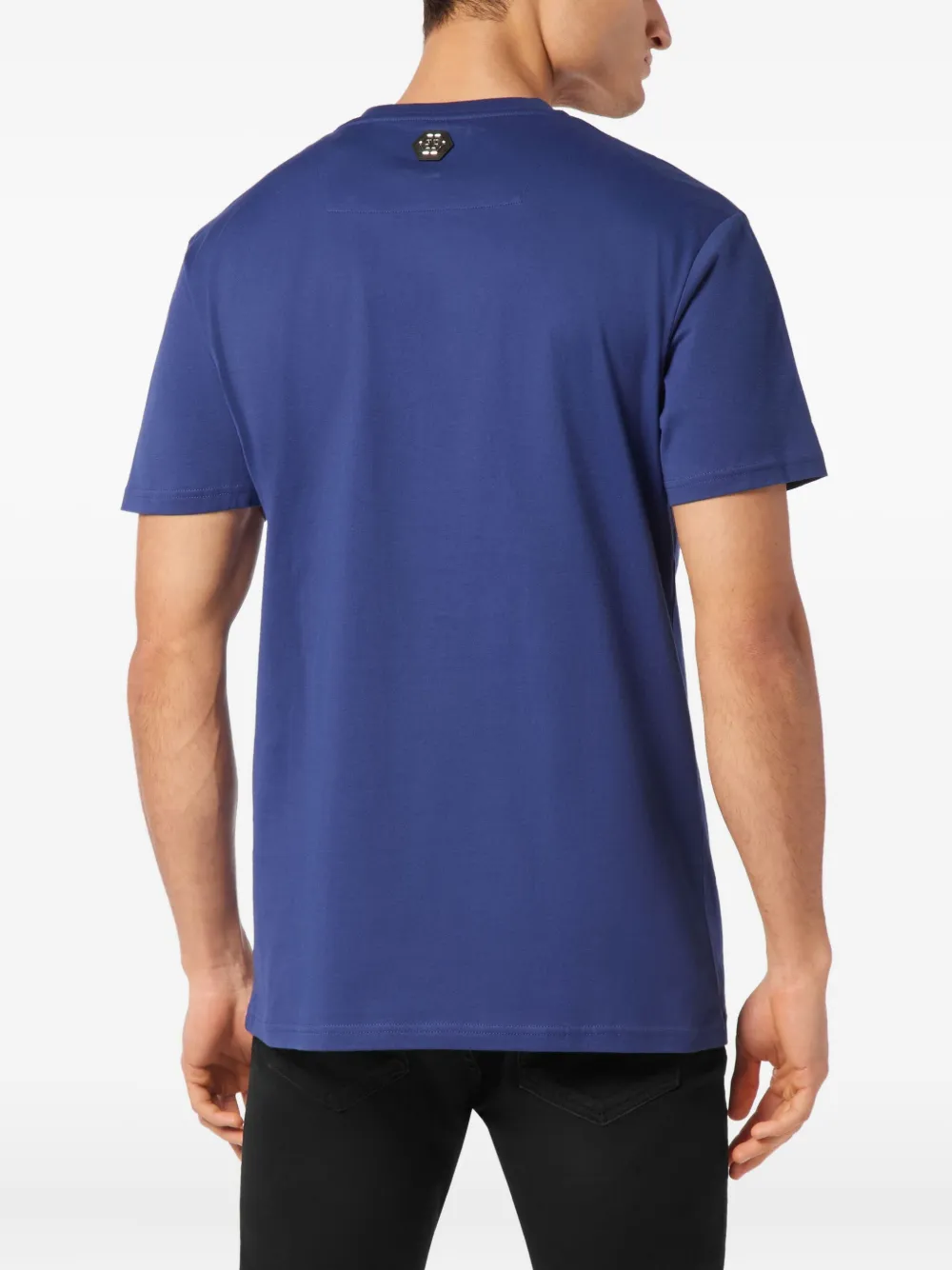 Philipp Plein T-shirt met doodskop Blauw