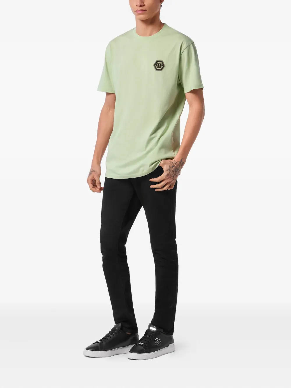 Philipp Plein Iconic Plein T-shirt met print - Groen
