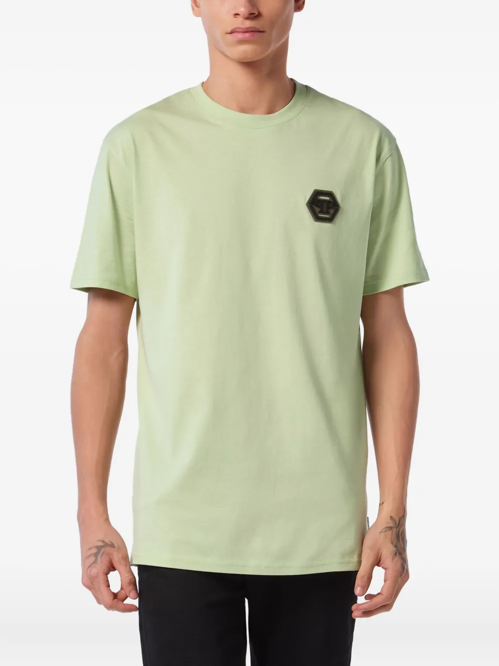 Philipp Plein Iconic Plein T-shirt met print Groen