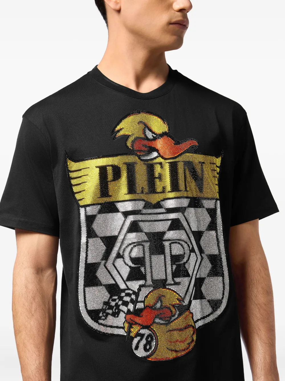 Philipp Plein Duck 1978 T-shirt Zwart
