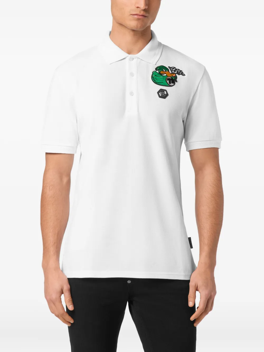 Philipp Plein Duck poloshirt Wit