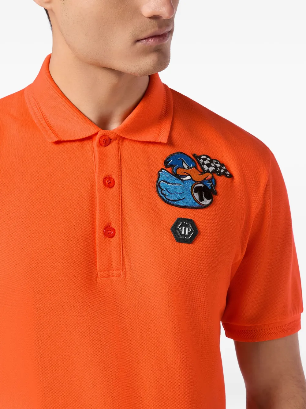 Philipp Plein Duck poloshirt Oranje