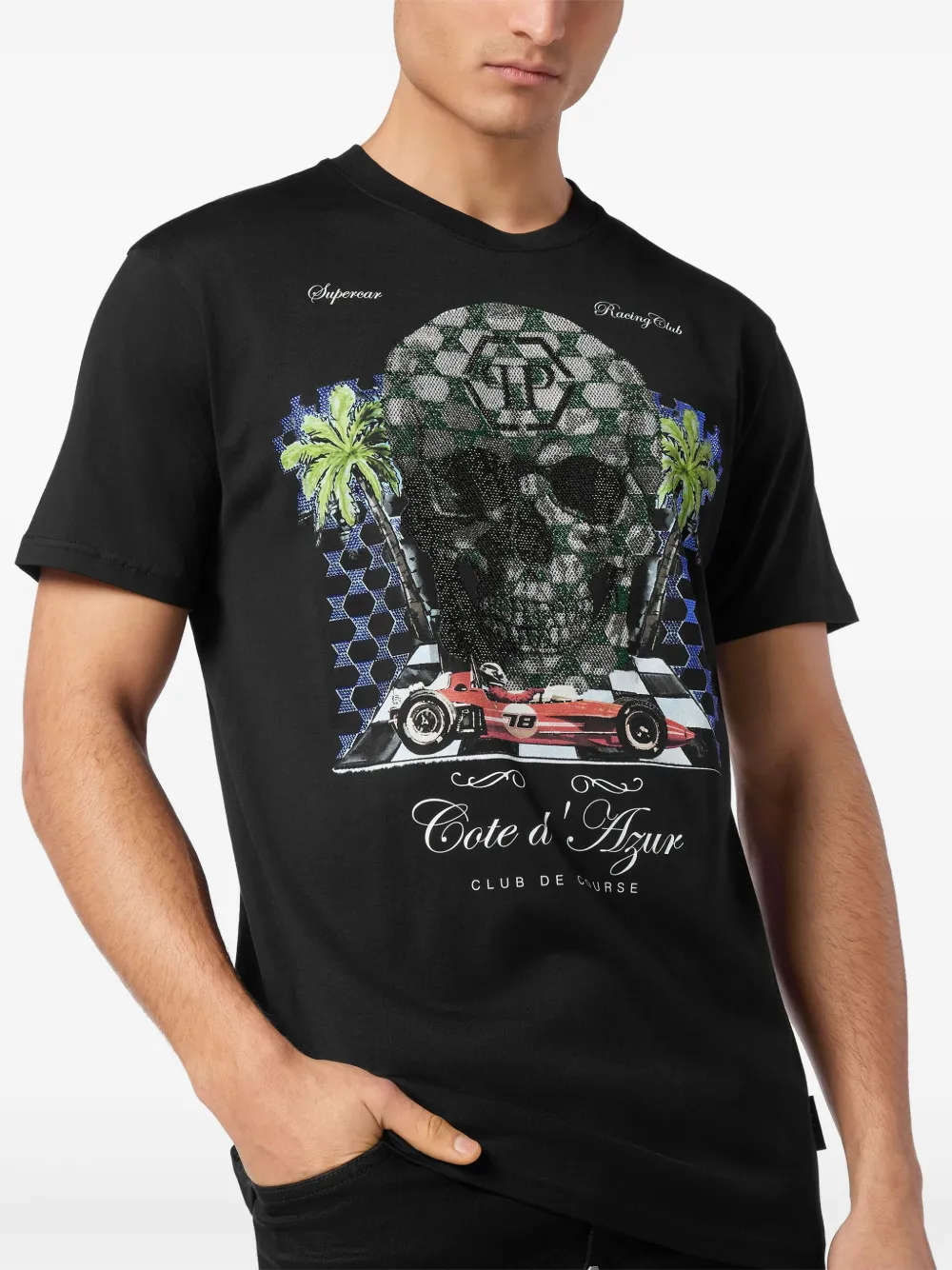 Philipp Plein Cote D Azur Stones T-shirt Zwart
