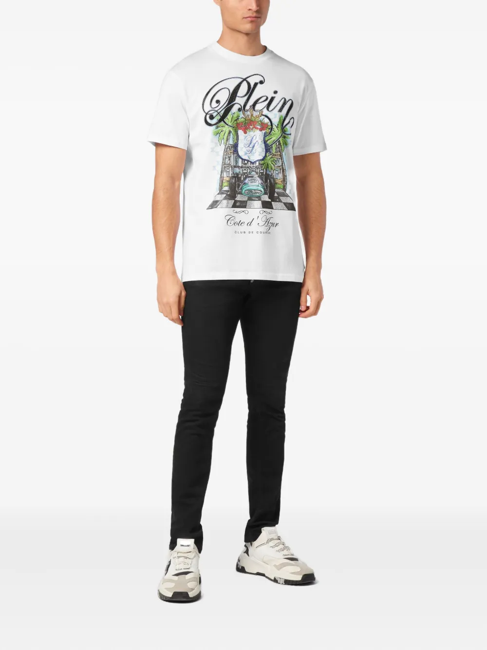 Philipp Plein Cote D Azur Stones T-shirt - Wit