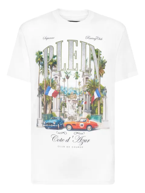 Philipp Plein Club De Course-print T-shirt